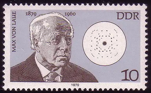 2407 Bedeutende Persönlichkeiten 10 Pf von Laue **