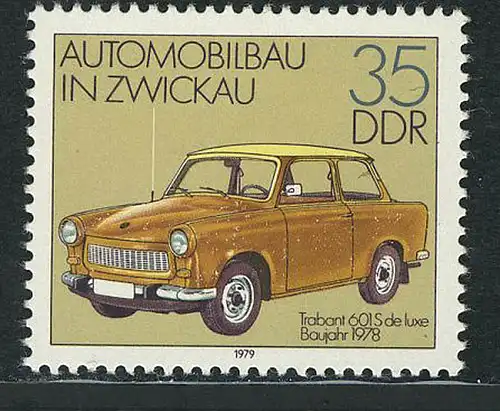 2413 Construction automobile Zwickau 35 Pf **