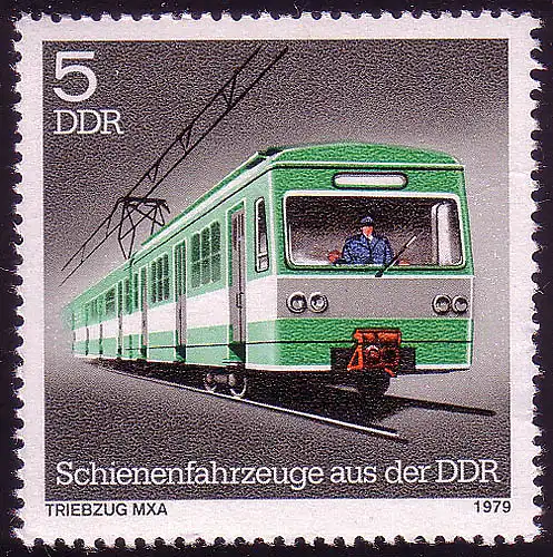 2414 Schienenfahrzeuge 5 Pf Triebwagenzug MXA **