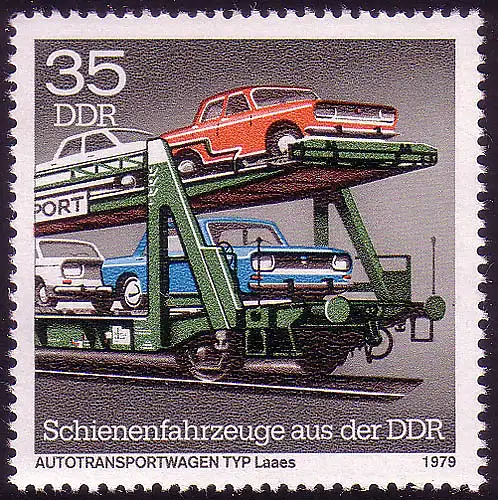 2417 Véhicules ferroviaires 35 Pf Véhicules de transport de voiture type Laaes **