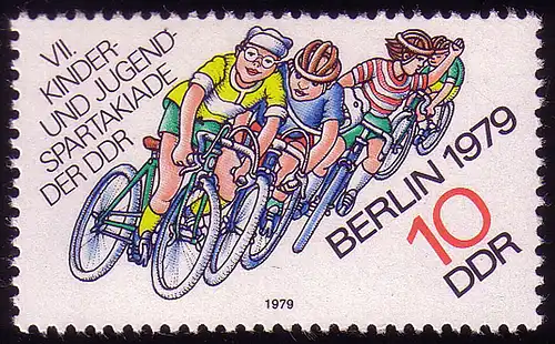 2433 Kinder- und Jugendspartakiade Berlin 10 Pf 1979 **