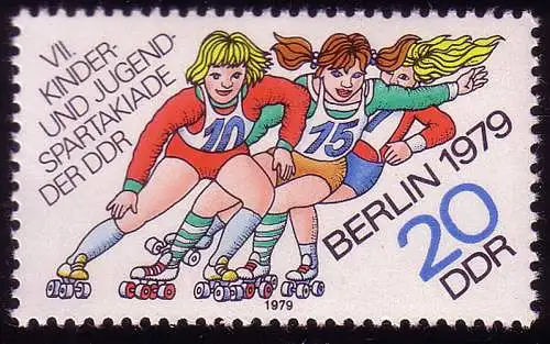 2434 Kinder- und Jugendspartakiade Berlin 20 Pf 1979, postfrisch **