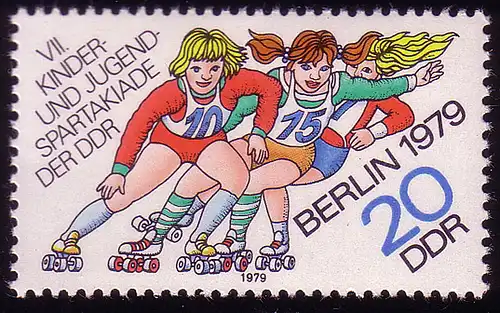2434 Kinder- und Jugendspartakiade Berlin 20 Pf 1979 **