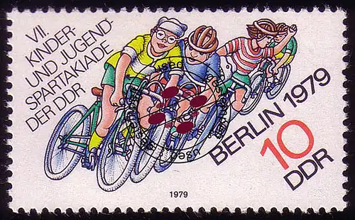 2433 Spartaciade pour enfants et jeunes Berlin 10 Pf 1979 O