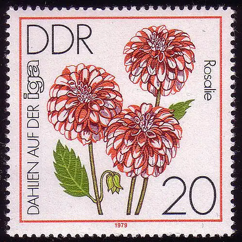 2436 IGA 1979 20 Pf Ball-Dahlie **