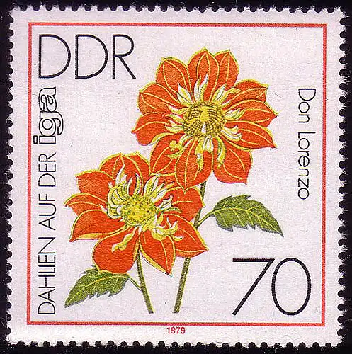 2440 IGA 1979 70 Pf Craunes-Dahlie **