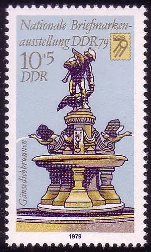 2441 Briefmarkenausstellung DDR `79 10+5 Pf **