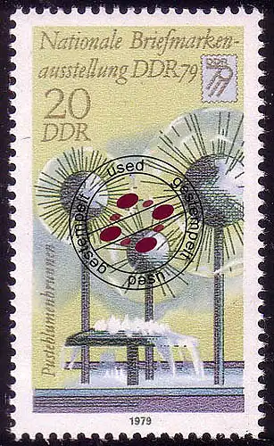 2442 Briefmarkenausstellung DDR `79 20 Pf O gestempelt