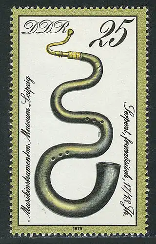 2446 Musée des instruments de musique 25 Pf Serpent **