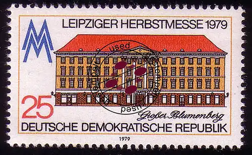 2453 Leipziger Herbstmesse 25 Pf 1979 O gestempelt
