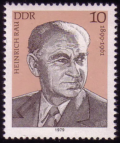 2457 Persönlichkeiten Arbeiterbewegung 1979 Rau **