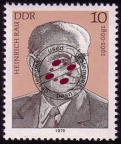 2457 Persönlichkeiten Arbeiterbewegung 1979 Rau O