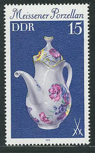 2466 Meissener Porzellan 15 Pf **