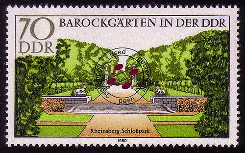 2489 Barockgärten 70 Pf Rheinsberg O gestempelt