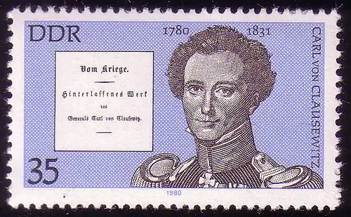 2496 Bedeutende Persönlichkeiten 35 Pf Clausewitz **
