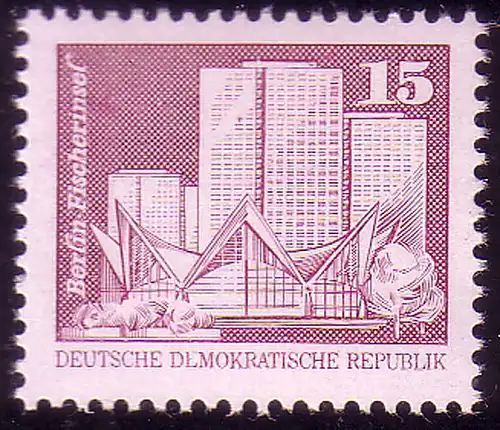 2501 Aufbau in der DDR Kleinformat 15 Pf **