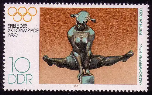 2503 Jeux olympiques d'été Moscou 10 Pf 1980 **