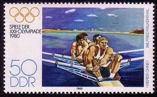 2505 Jeux olympiques d'été Moscou 50 Pf 1980 **