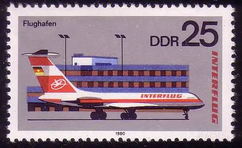 2517 INTERFLUG AEROSOZPHILEX 25 Pf **