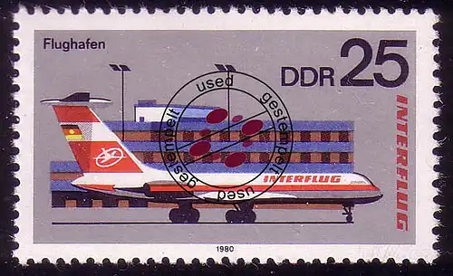 2517 INTERFLUG AEROSOZPHILEX 25 Pf O