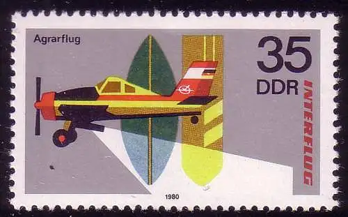 2518 INTERFLUG AEROSOZPHILEX 35 Pf **