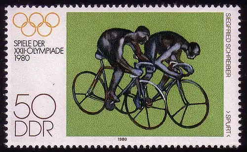 2530 Olympische Sommerspiele Moskau 50 Pf 1980 Spurt **