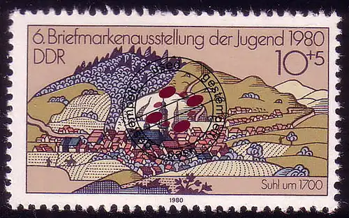 2532 Briefmarkenausstellung der Jugend 10+5 Pf 1980 O