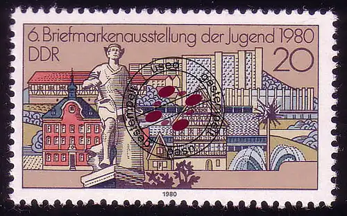 2533 Briefmarkenausstellung der Jugend 20 Pf 1980 O