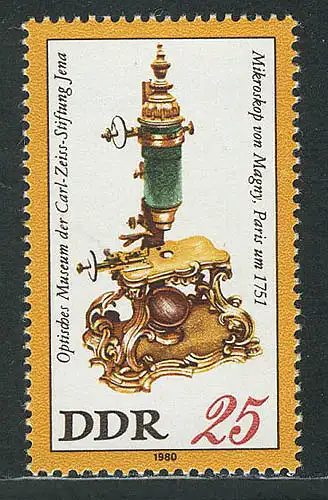 2535 Musée optique 25 Pf Microscope de Magny **