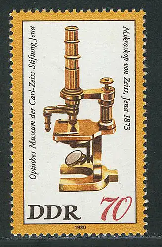 2537 Musée optique 70 Pf Microscope de Zeiss **