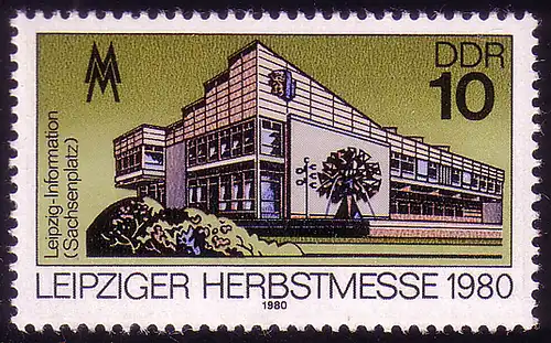 2539 Leipziger Herbstmesse 10 Pf 1980 **