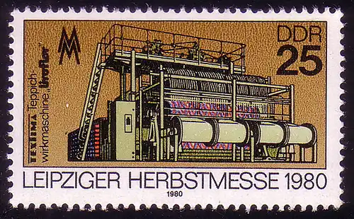 2540 Leipziger Herbstmesse 25 Pf 1980 **