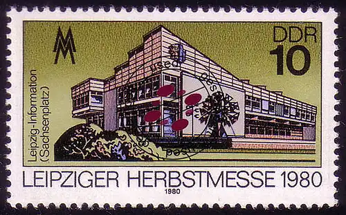 2539 Leipziger Herbstmesse 10 Pf 1980 O