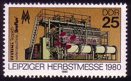 2540 Foire d'automne de Leipzig 25 Pf 1980 O