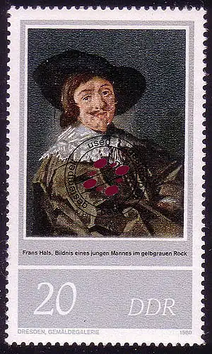 2544 Frans Hals 20 Pf O gestempelt