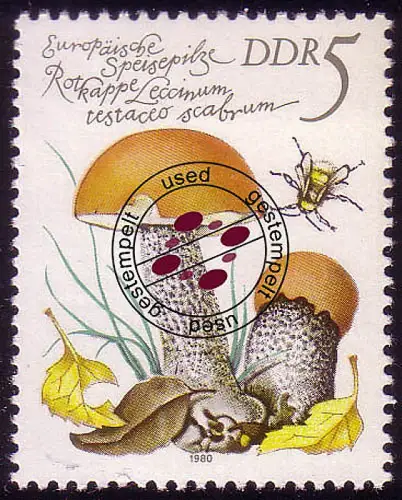 2551 Speisepilze 5 Pf Orangerote Rotkappe O gestempelt