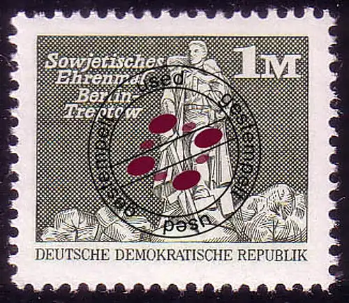 2561 Aufbau in der DDR Kleinformat 1 M O gestempelt