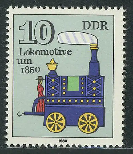 2566 Jouet historique 10 Pf Locomotive 1980 **