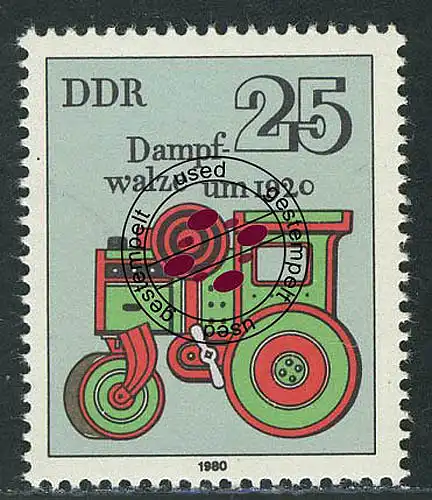 2568 Jouets historiques 25 Pf rouleau à vapeur 1980 O