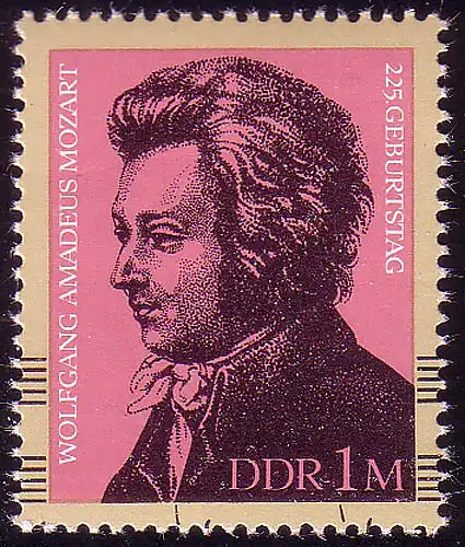 2572 Wolfgang Amadeus Mozart aus Block 62 **