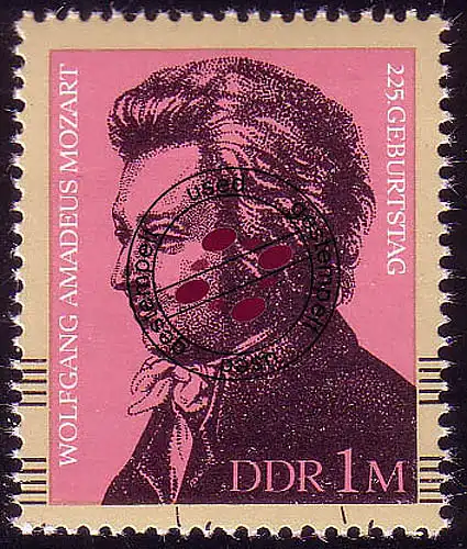 2572 Wolfgang Amadeus Mozart aus Block 62, O