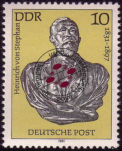 2579 Heinrich von Stephan O gestempelt