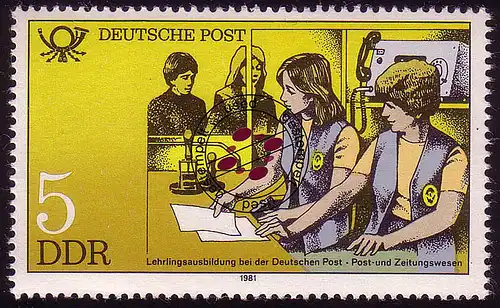 2583 Bildungseinrichtungen der Deutschen Post 5 Pf O gestempelt