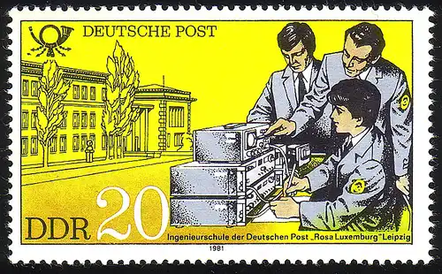 2586 Établissements d'enseignement de Deutsche Post 20 Pf **