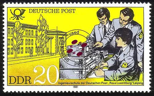 2586 Établissements d'enseignement de la Deutsche Post 20 Pf O