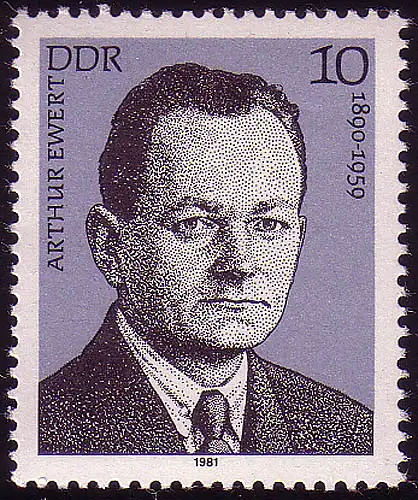 2591 Personnalités Mouvement ouvrier 1981 Ewert **