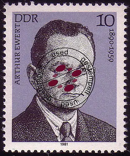 2591 Personnalités Mouvement ouvrier 1981 Ewert O