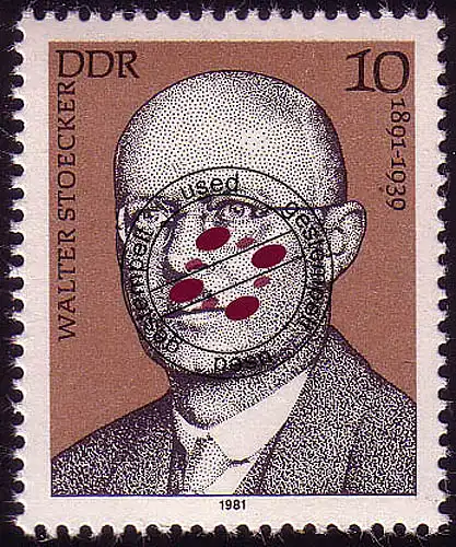 2592 Personnalités Mouvement ouvrier 1981 Stoecker O