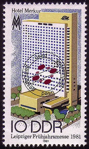 2593 Leipziger Springsmesse 10 Pf 1981 O