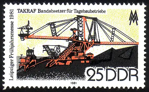 2594 Leipziger Frühjahrsmesse 25 Pf 1981 **